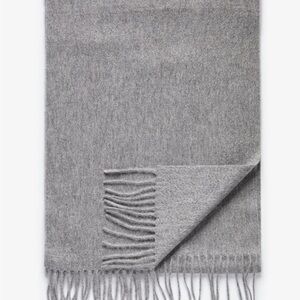 John henric Grey Cashmere Scarf